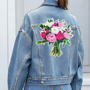 Patch brodé auto-adhésif en tissu avec dentelle, badge personnalisé pour vêtements, sacs, chapeaux, OEM ODM, vente en gros, décoratif - Product Image 5