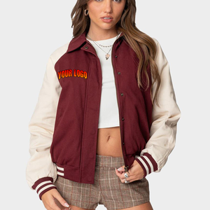Chaqueta de Béisbol de Manga Larga con Estampado Primaveral, Chaqueta Corta Informal y Sexy para Mujer, Chaqueta Varsity 2026 - Product Image 5