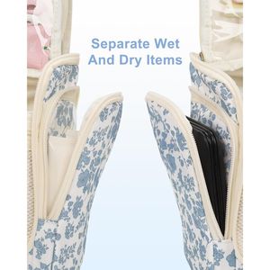 Borsa da Toilette da Viaggio per Donne, Organizer per Cosmetici con Funzione Appendibile - Product Image 3