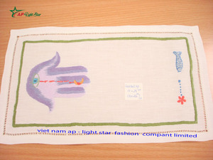 Serviettes de cocktail brodées de produits chauds frais du Vietnam pour les fêtes - Product Image 6