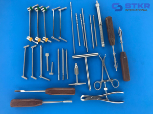 <b>Drill</b> <b>Guide</b> bone Holding Screw Driver with fiber Handle 28PCS Set Orthopedic Surgical - Product Image 4