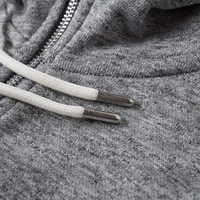 Sweat-shirt à capuche gris pour homme, coupe ample, en coton French Terry, pull décontracté avec poche avant, idéal pour l'automne