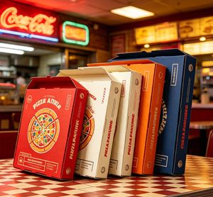 Boîtes à pizza en carton personnalisées pour l'emballage alimentaire, boîtes à pizza à emporter imprimées sur mesure - Product Image 1