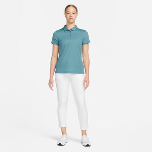 Polo pour femme en coton 100% respirant, manches courtes, couleur unie, logo personnalisé, taille sur mesure, décontracté, été, extérieur, pour le golf. - Product Image 5