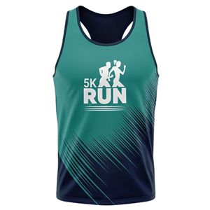 OEM/ODM Custom Logo Sublimated <b>Stretch</b> Eco-Friendly Breathable Marathon Running Jersey Quick Dry Spandex/Polyester Mesh Sport - Product Image 2