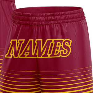 <b>Customized</b> Sports Team Shorts 100% Polyester Mesh Sublimated Club Name Training Basketball Athletic Shorts for Teamwear - Product Image 2