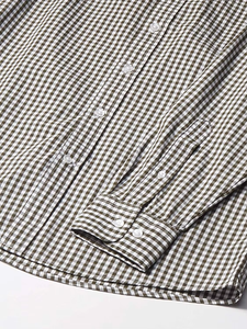 100% Cotton Men's Mini Check Business Formal <b>Shirt</b> Stand Collar Anti-Wrinkle Non-Iron Dress <b>Shirt</b> with <b>Tie</b> <b>Dye</b> Technique - Product Image 4