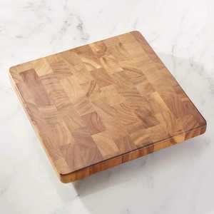 Planche à découper artisanale en bois massif avec pieds surélevés – Planche à découper rustique en bois pour la cuisine et le service - Product Image 4