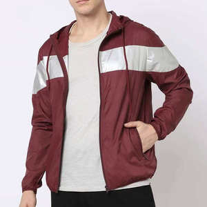 Mens Hooded <b>Lightweight</b> Windbreaker <b>Jacket</b> Casual Zip Up <b>Running</b> Sports Outerwear Coat Breathable <b>Waterproof</b> Streetwear - Product Image 1