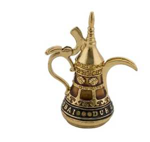 Carafe à café arabe vintage en laiton sculptée, pichet Dallah traditionnel, bouilloire à thé du Moyen-Orient, pichet à boissons - Product Image 4