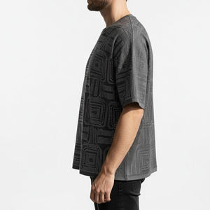 เสื้อยืดแขนสั้นลายโอเวอร์ไซส์สไตล์ลำลองสำหรับแฟชั่นสตรีทแวร์สมัยใหม่ ระบายอากาศได้ดี เหมาะสำหรับกิจกรรมกลางแจ้ง รับผลิตตามสั่ง ขายส่ง - Product Image 3