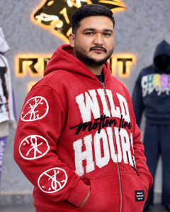 Custom Red <b>Zip</b> <b>Up</b> Hoodie <b>Men</b> Applique Letter Streetwear Oversized Fleece Sweatshirt Graphic Sleeve Custom Label Winter Daily <b>Top</b> - Product Image 4