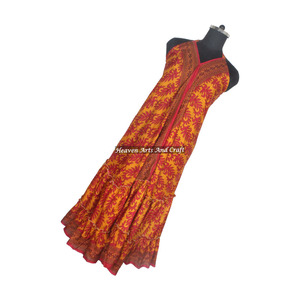 New Exclusive Pleasant Printed <b>Vintage</b> Sari <b>Dresses</b> In <b>Uk</b> Ladies Elegant Dinner Gown Sleeveless <b>Evening</b> Gowns Women's <b>Dress</b> - Product Image 1