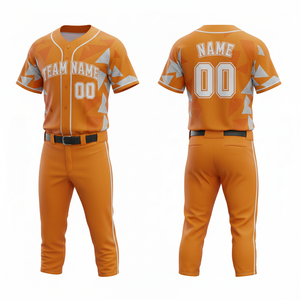 Ensemble d'uniformes de baseball personnalisés, maillot et pantalon en sublimation, polyester respirant, vêtements d'entraînement et de match pour équipe, prix bas, OEM - Product Image 2