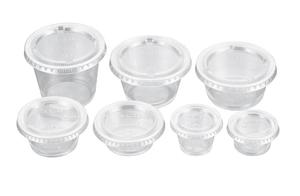 Clear Plastic Portion Cup 0.75oz Disposable Snack <b>Container</b> Minimalist Design - Product Image 4