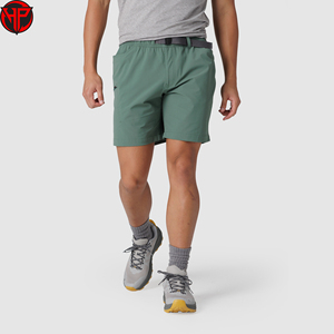 Shorts de randonnée pour hommes, imperméables, en nylon/spandex, respirants, séchage rapide, sportifs, avec poches zippées sécurisées, design flexible, couleur unie, pour l'extérieur - Product Image 1