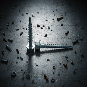 Tornillo Autoperforante con Cabeza Hexagonal, Acero al Carbono Galvanizado, Clase 4.8 y 6.8, Rosca Gruesa de 6 Pulgadas - Product Image 1