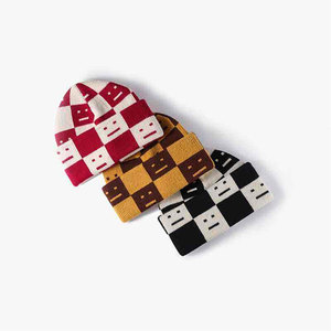 Econex Sports Jacquard Knitted Custom Unisex Adults Winter <b>Beanie</b> Hat Street Style Breathable <b>Waterproof</b> 3D Embroidery Logo - Product Image 1