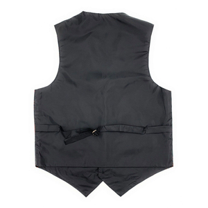 Gilet de cérémonie pour homme 4 pièces à motif écossais, avec cravate et pochette carrée - Product Image 2