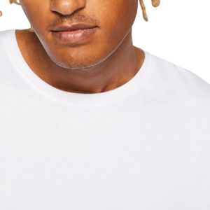 T-shirt col rond en coton épais personnalisé, vente en gros OEM ODM, grande taille, pour homme, décontracté, avec logo, style streetwear - Product Image 5
