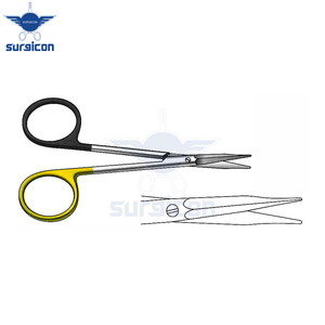 Ciseaux chirurgicaux Siegert 11,5 cm / 4-1/2 pouces, lame droite dentelée, Super Cut TC, qualité supérieure - Product Image 6
