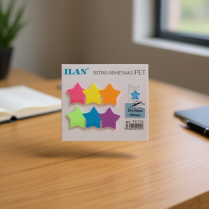 Ilan Foglietti Adesivi PET 75x75mm Stella 50 Fogli - Product Image 3