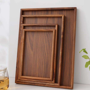 M Wooden Natural <b>Tea</b> <b>Tray</b> Food Plate Platter Decorative <b>Trays</b> Fruit Snack Coffee Breakfast Storage Plate Kitchen Accessories - Product Image 4