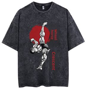 เสื้อยืดโอเวอร์ไซส์คุณภาพสูง ผ้าคอตตอนหนา 260 GSM สไตล์วินเทจ ล้างสีแบบแอซิดวอช ไซส์ใหญ่พิเศษ  รับสกรีนโลโก้ เสื้อผ้าจากบังกลาเทศ - Product Image 2
