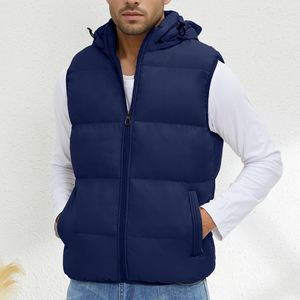 Chaleco Acolchado de Lana y Algodón para Mujer, Estilo Casual, con Cierre, Sin Mangas, Chaqueta de Invierno Ligera y Cálida, Moda - Product Image 3