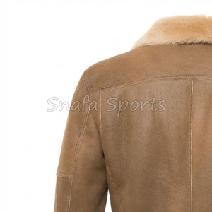 Super Quality Top Rated Men's <b>Shearling</b> Leather Winter <b>Jacket</b> Plus Size Biker Faux Fur <b>Bomber</b> <b>Jacket</b> Wholesale OEM Custom - Product Image 6