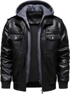 <b>Men's</b> Genuine Cowhide <b>Leather</b> Biker <b>Jacket</b> Slim Fit Zipper Motorcycle Style OEM Custom Logo Wholesale Factory Price - Product Image 4