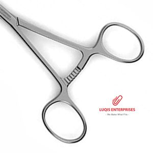 Pinzas Ochsner de 90 Grados con Puntas Finas y Dientes Horizontales, Instrumento Quirúrgico de Acero Inoxidable, Pinza Hemostática - Product Image 3