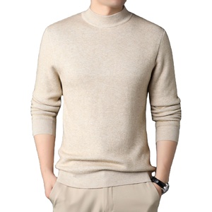 Suéter de Cuello Alto para Hombre, Color Borgoña, Tejido en Lana/Acrílico, Transpirable, Manga Larga, para Invierno - Product Image 6