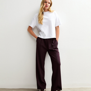 Custom Wholesale Cotton Solid High Quality Sports Wear Comfortable Women Fashion Sweatshirts and <b>Sweat</b> Pants 2 Piece <b>Set</b> - Product Image 5