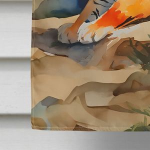 Bandera de Casa de tigre grande, poste de manga de porche Multicolor, pancarta decorativa para patio, ilustraciones de poliéster, colgante de pared, pancarta de tamaño de casa - Product Image 4