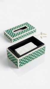Caja de pañuelos de alta calidad, moderna, hecha a mano, impermeable, con incrustaciones de hueso y nácar, a bajo precio. - Product Image 3