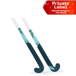 Palo de hockey personalizado con diseño de equipo, kit de hockey sobre césped con logo 3D, palo de hockey OEM de fábrica con eje estampado a medida - Product Image 1