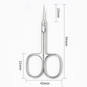 Tijeras para Uñas Curvas Cuadradas de Acero Inoxidable, Resistentes y Afiladas, para el Cuidado de las Cutículas, Limpieza, Recorte y Eliminación de Piel Agrietada, Precio Competitivo, Belleza - Product Image 6