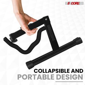 Support de guitare en forme de A avec bras en mousse souple et base antidérapante en caoutchouc pour guitares acoustiques, électriques et basses, pliable - Product Image 5