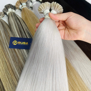 Venta al por mayor de fábrica, cabello liso personalizado, cabello vietnamita con queratina, extensiones de alta calidad, sin sintéticos, con longitud de 10 pulgadas a 34 pulgadas. - Product Image 2