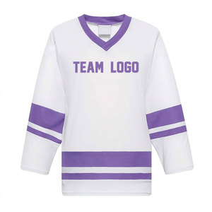 Maillot de hockey sur glace respirant sublimé à col en V en mesh avec nom et numéro de joueur personnalisables - Meilleures ventes - Product Image 5