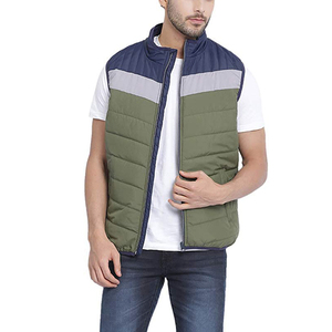 Gilet matelassé sans manches en coton pour homme, personnalisable avec logo, haute qualité, vente en gros - Product Image 3