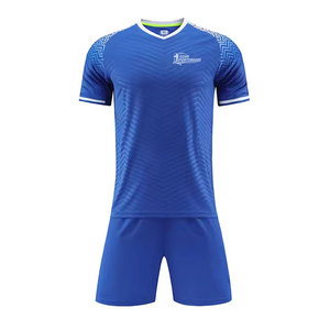 Ensemble d'uniformes de football durables avec coutures renforcées, coupe confortable, fabriqué en matériau respirant, adapté aux matchs - Product Image 1