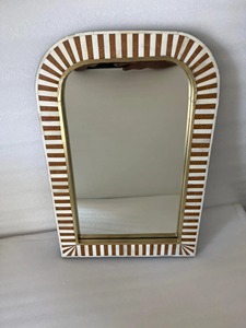 Minimal Design Vanity Mirror Ideal For Bathroom Use Sleek Look And Practical Daily Function Wall Mirror Handcrafted From India - Product Image 6