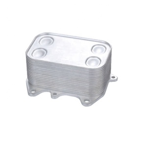 COOLER Référence du produit 321003 OEM 03L117021C Refroidisseur d'huile en aluminium argenté Systèmes de refroidissement automobile Certifié ISO Garantie 1 an 100% - Product Image 1