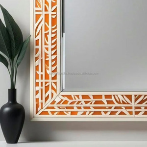 Exportateur indien Miroir incrusté d'os pour couloir ou salle de bain et décoration murale de chambre à coucher disponible pour l'approvisionnement mondial - Product Image 5