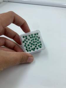 Boucles d'oreilles pendantes émeraude de haute qualité et pendentif en pierre précieuse naturelle, bijoux fins, vert 5,31 carats taille brillant, pour cadeau, prix de gros - Product Image 5