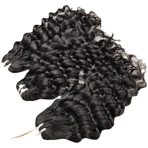 Vente en gros, trame naturelle bouclée, grand stock de cheveux vierges de qualité supérieure 100% cheveux vierges, cheveux bruts vietnamiens - Product Image 1