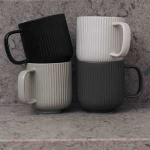Minimalist Ceramic <b>Mug</b> Set Matte Blue Solid Color Home Drinkware <b>Mugs</b> - Product Image 5