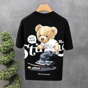 เสื้อเชิ้ตป๊อปลินแบบไม่มีปกสำหรับฮาโลวีน - ลายกราฟิกสีเข้มข้นสำหรับงานเฉลิมฉลองและกิจกรรมตามธีม - Product Image 3